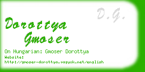 dorottya gmoser business card